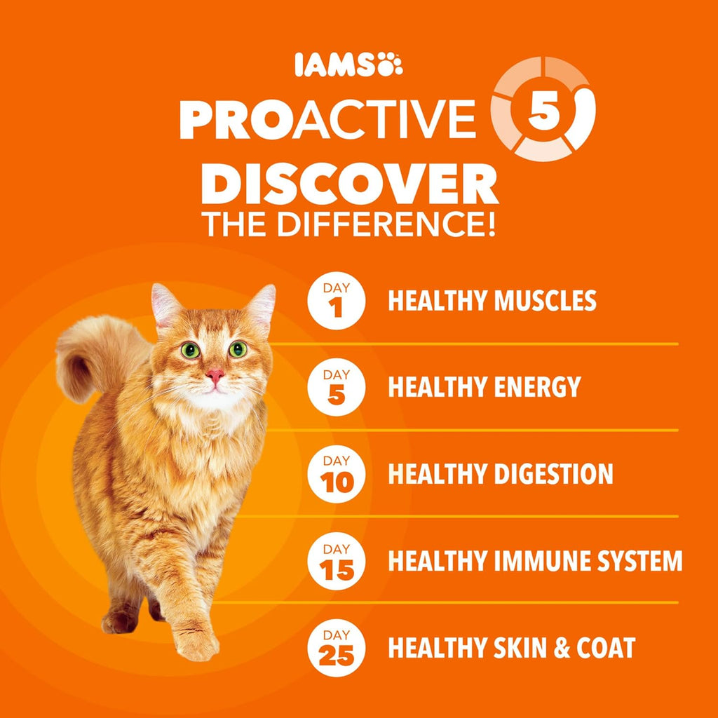 Proactive Health Hairball Dry Cat Food, Chicken & Salmon, 7 Lb | Veterinarian-Recommended, Reduces Hairballs, Supports Healthy Digestion, Maintains Healthy Weight, Nourishes Heart