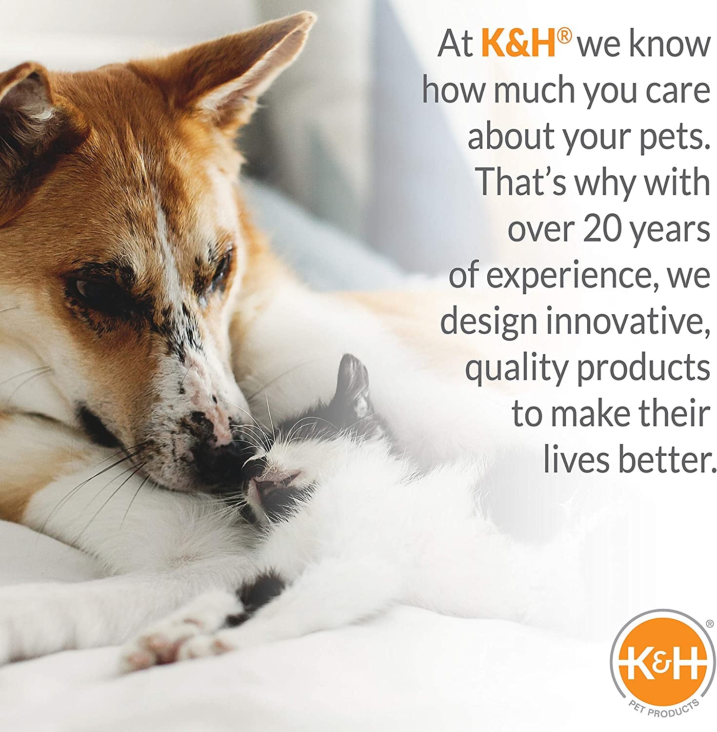 K&H Outdoor Elevated Dog Bed for Medium & Large Pets, Gray, Large 42X30In