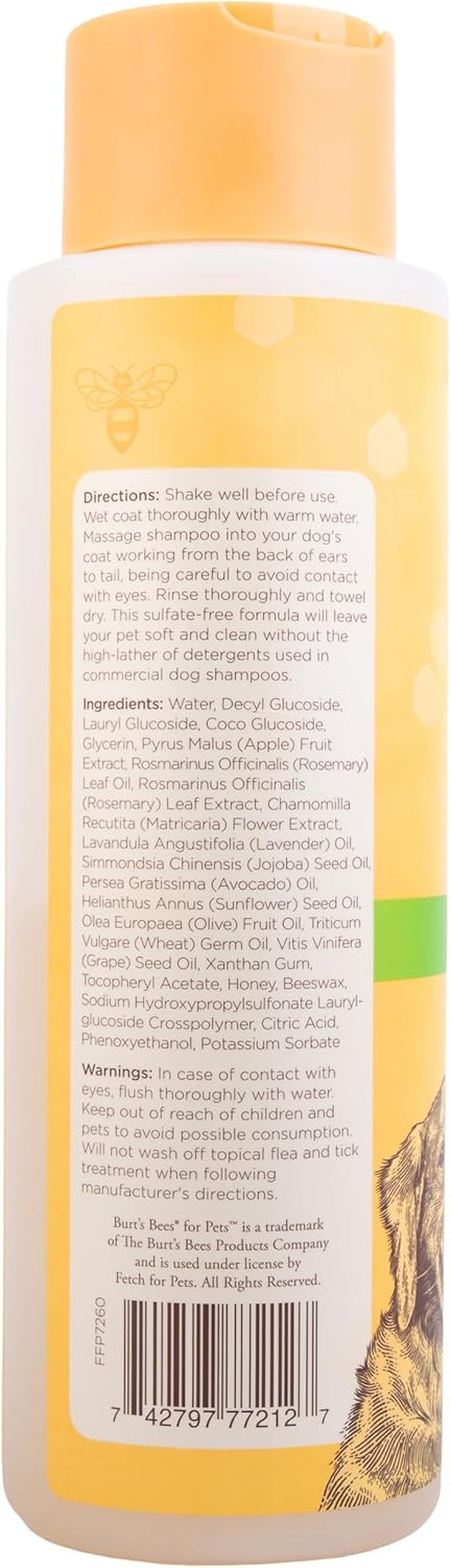 Deodorizing Dog Shampoo, Apple & Rosemary, 16 Oz, 2-Pk | 95 Percent Natural Origin, Ph-Balanced Formula, Free of Sulfates, for Smelly Dogs, Gentle, Daily Use