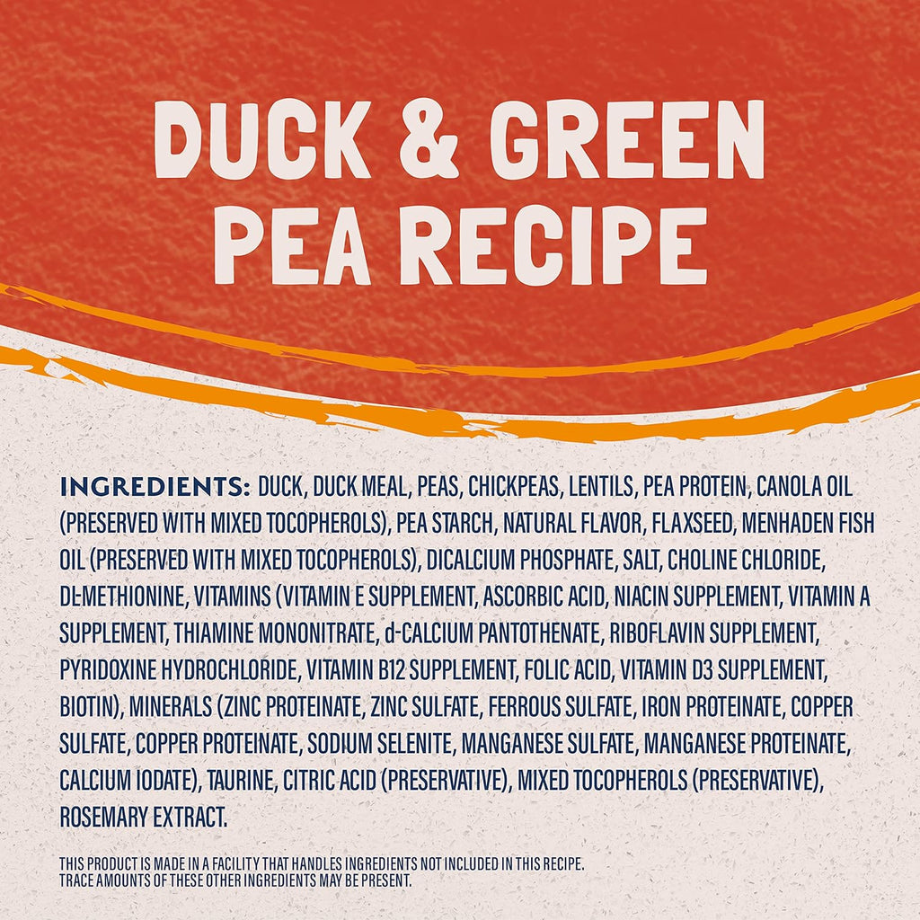 Limited Ingredient Cat Food, Duck & Green Pea, 10 Lb | Grain-Free, Soy-Free, and Corn-Free Dry Cat Food, Balanced Nutrition for Adult Cats, Single Animal Protein