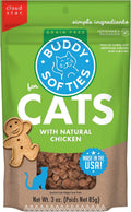 Soft & Chewy Grain Free Cat Treats, Chicken, 3 Oz. Pouch | Grain Free, Made with Natural Chicken, No Wheat, Corn, Soy, Minimally Processed in USA