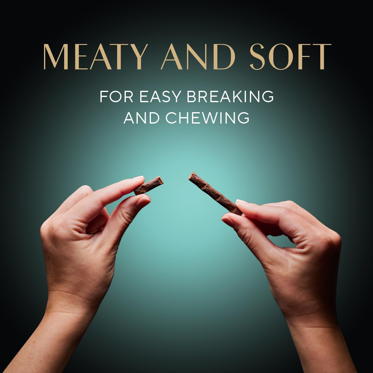 Meaty Tender Sticks Soft Cat Treats, Salmon Flavor, 5 Count, 10 Pack | 50 Sticks Total, Individually Wrapped, Real Meat, Omega-6 Fats, Essential Amino Acids, No Artificial Dyes